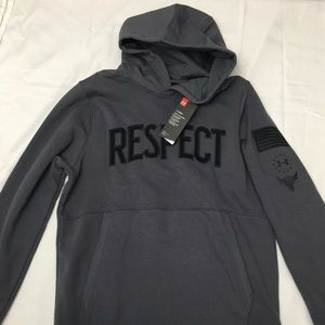 Under Armour Project Rock Hoodie Mens M Gray